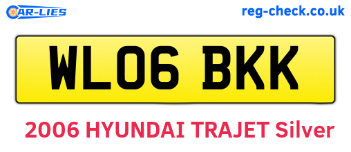 WL06BKK are the vehicle registration plates.