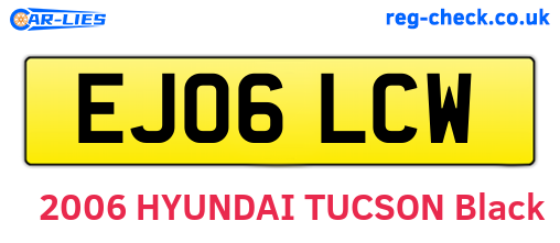 EJ06LCW are the vehicle registration plates.