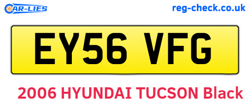 EY56VFG are the vehicle registration plates.