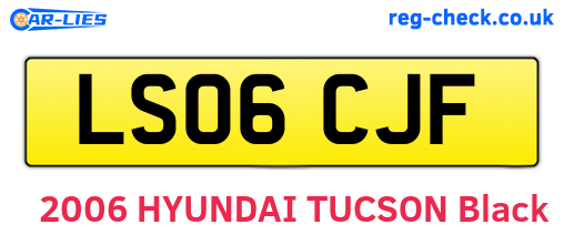 LS06CJF are the vehicle registration plates.