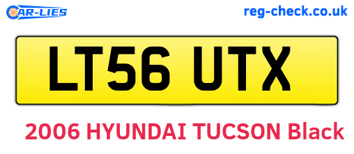 LT56UTX are the vehicle registration plates.