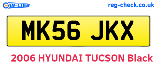 MK56JKX are the vehicle registration plates.