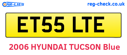 ET55LTE are the vehicle registration plates.
