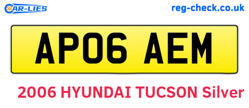 AP06AEM are the vehicle registration plates.