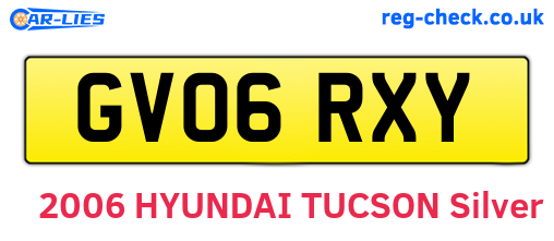 GV06RXY are the vehicle registration plates.