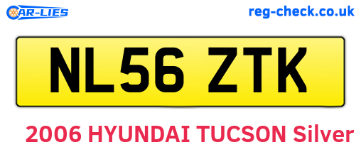 NL56ZTK are the vehicle registration plates.