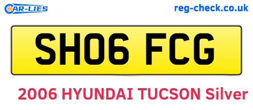 SH06FCG are the vehicle registration plates.