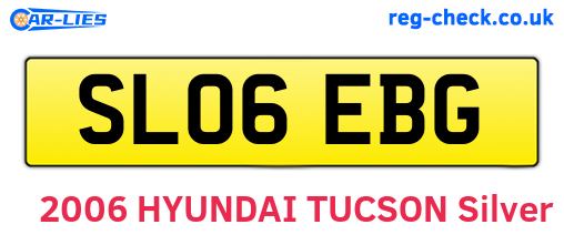 SL06EBG are the vehicle registration plates.