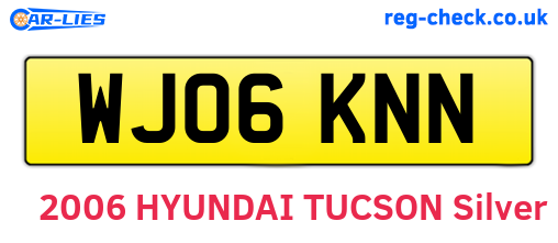 WJ06KNN are the vehicle registration plates.