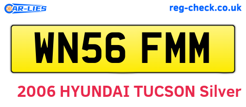 WN56FMM are the vehicle registration plates.