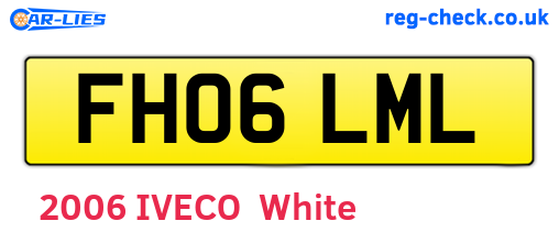 FH06LML are the vehicle registration plates.