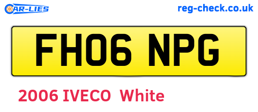 FH06NPG are the vehicle registration plates.