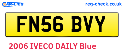 FN56BVY are the vehicle registration plates.