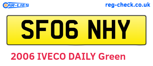 SF06NHY are the vehicle registration plates.