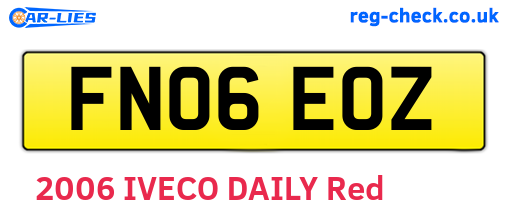 FN06EOZ are the vehicle registration plates.
