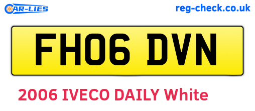 FH06DVN are the vehicle registration plates.