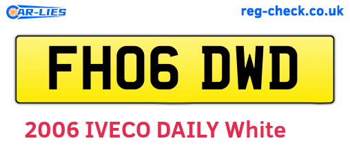 FH06DWD are the vehicle registration plates.