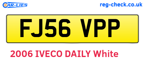 FJ56VPP are the vehicle registration plates.
