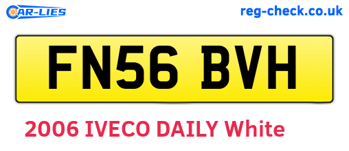 FN56BVH are the vehicle registration plates.