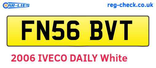 FN56BVT are the vehicle registration plates.