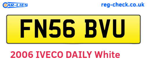 FN56BVU are the vehicle registration plates.