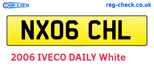 NX06CHL are the vehicle registration plates.