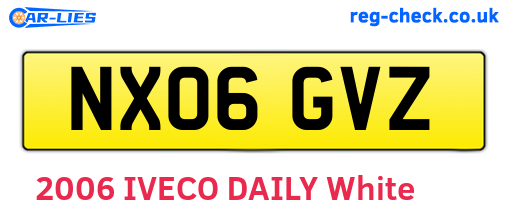 NX06GVZ are the vehicle registration plates.
