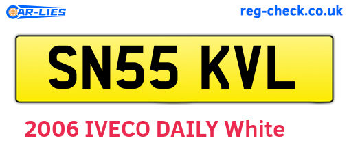 SN55KVL are the vehicle registration plates.