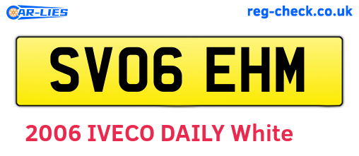 SV06EHM are the vehicle registration plates.
