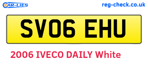 SV06EHU are the vehicle registration plates.