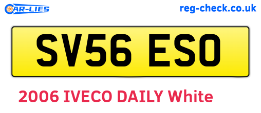 SV56ESO are the vehicle registration plates.