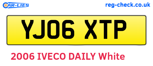 YJ06XTP are the vehicle registration plates.