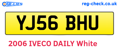 YJ56BHU are the vehicle registration plates.