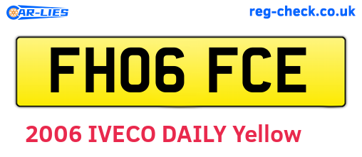 FH06FCE are the vehicle registration plates.
