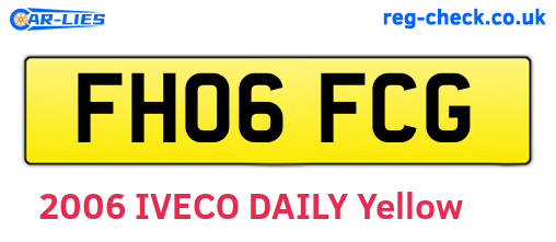 FH06FCG are the vehicle registration plates.