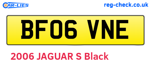 BF06VNE are the vehicle registration plates.