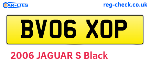 BV06XOP are the vehicle registration plates.