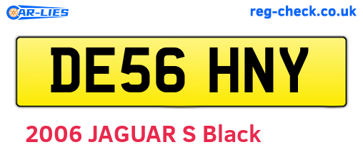 DE56HNY are the vehicle registration plates.