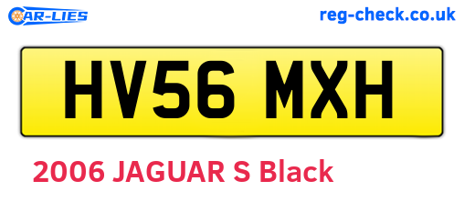 HV56MXH are the vehicle registration plates.