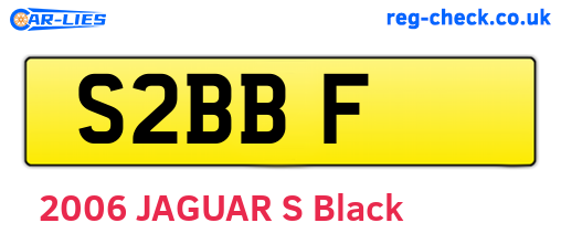 S2BBF are the vehicle registration plates.