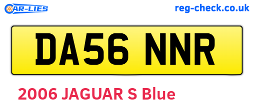 DA56NNR are the vehicle registration plates.