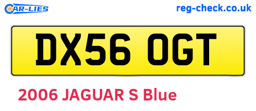 DX56OGT are the vehicle registration plates.