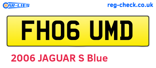FH06UMD are the vehicle registration plates.