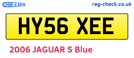 HY56XEE are the vehicle registration plates.