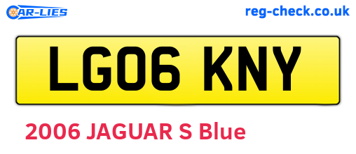 LG06KNY are the vehicle registration plates.
