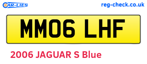 MM06LHF are the vehicle registration plates.