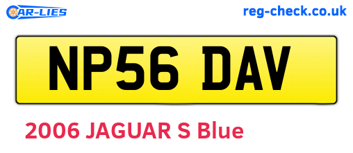 NP56DAV are the vehicle registration plates.