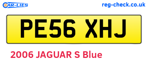 PE56XHJ are the vehicle registration plates.