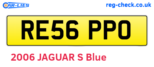 RE56PPO are the vehicle registration plates.