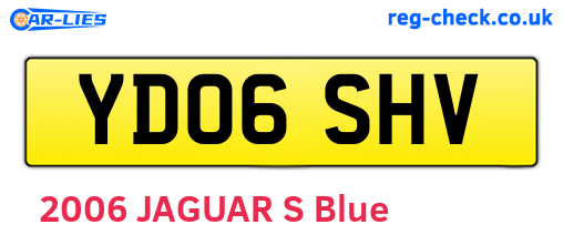 YD06SHV are the vehicle registration plates.